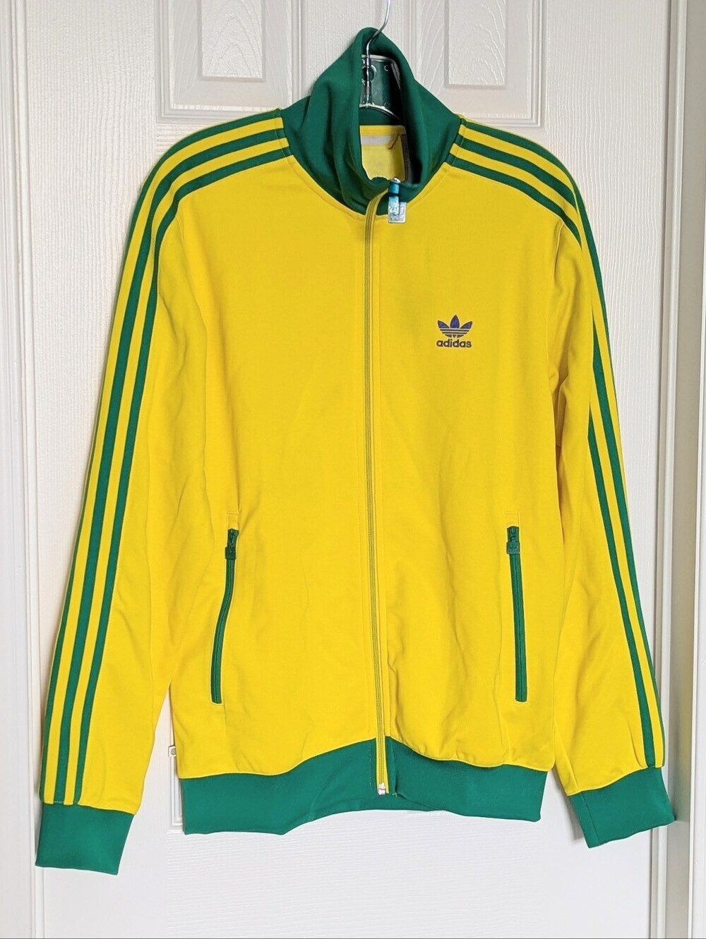 NWT Adidas Originals Men's (Size M) FB Nations Brazil Zip-Front Track Jacket